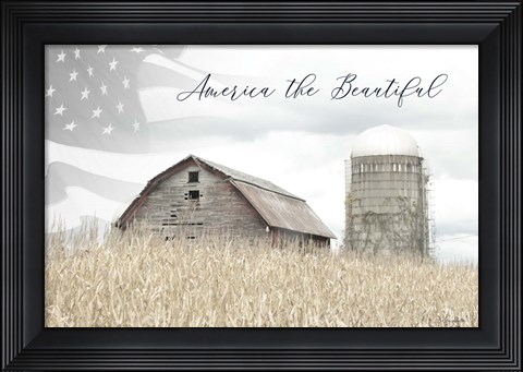 Framed America the Beautiful Print