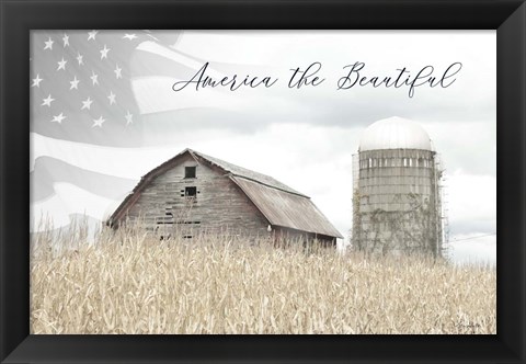 Framed America the Beautiful Print