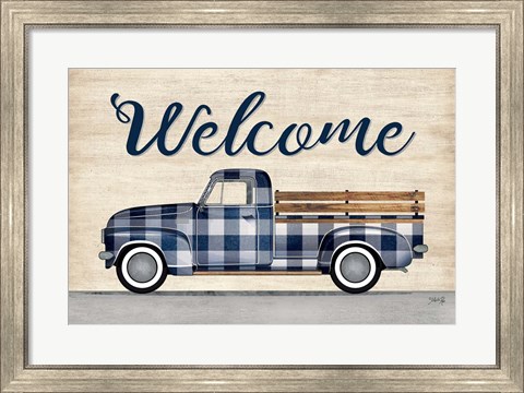Framed Welcome Truck Print