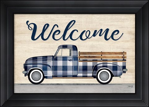 Framed Welcome Truck Print