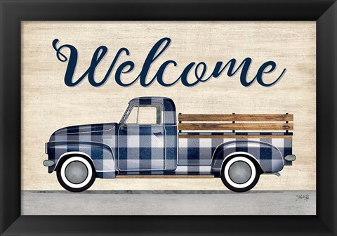 Framed Welcome Truck Print