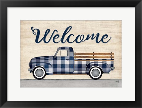 Framed Welcome Truck Print