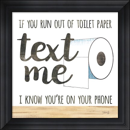 Framed Text Me Print