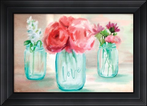 Framed Floral Trio Print