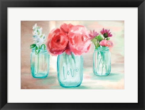 Framed Floral Trio Print