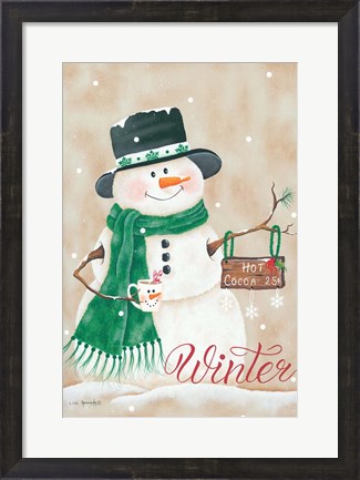 Framed Hot Chocolate Winter Print