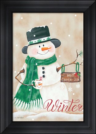 Framed Hot Chocolate Winter Print