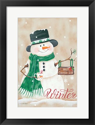 Framed Hot Chocolate Winter Print