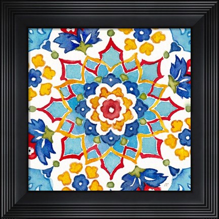 Framed Turkish Tile II Print