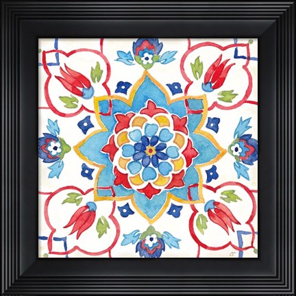 Framed Turkish Tile III Print