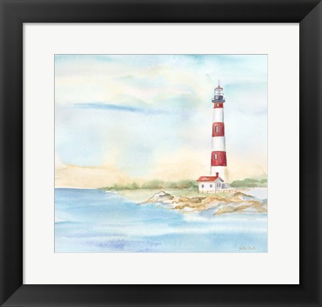 Framed East Coast Lighthouse III Print