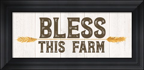 Framed Farm Life Panel III-Bless this Farm Print