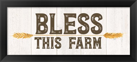 Framed Farm Life Panel III-Bless this Farm Print