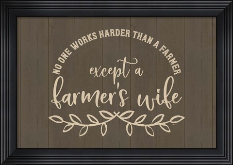 Framed Farm Life landscape I-Farmer&#39;s Wife Print