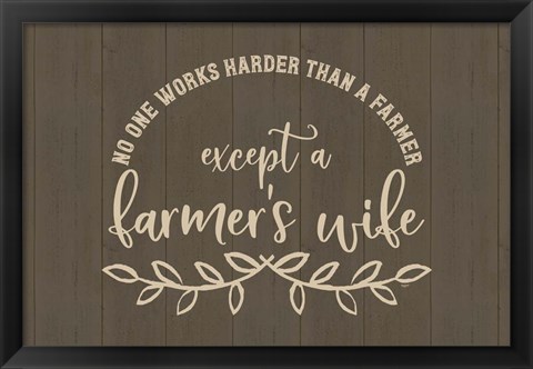 Framed Farm Life landscape I-Farmer&#39;s Wife Print