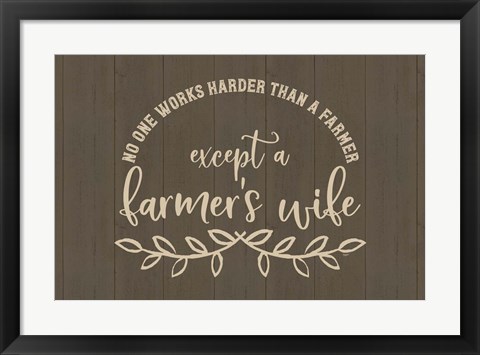 Framed Farm Life landscape I-Farmer&#39;s Wife Print