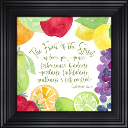 Framed Fruit of the Spirit I-Fruit Print