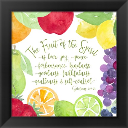 Framed Fruit of the Spirit I-Fruit Print