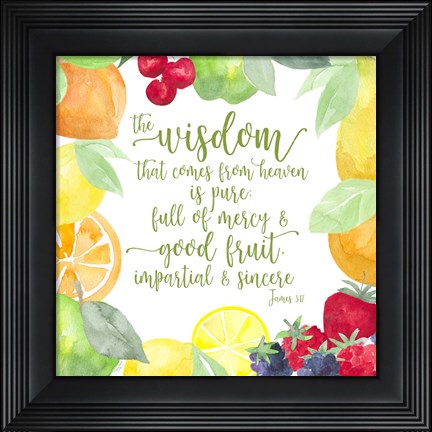 Framed Fruit of the Spirit IV-Wisdom Print