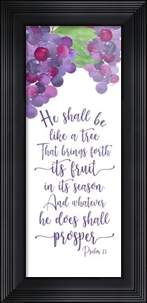 Framed Fruit of the Spirit vertical III-Like a tree Print