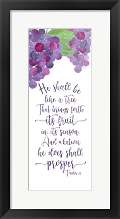 Framed Fruit of the Spirit vertical III-Like a tree Print