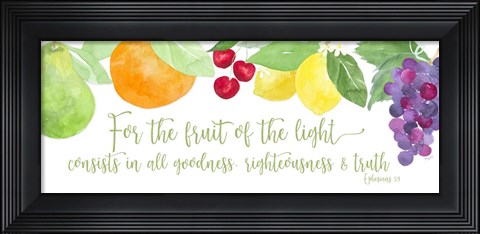 Framed Fruit of the Spirit panel I-Fruit Print