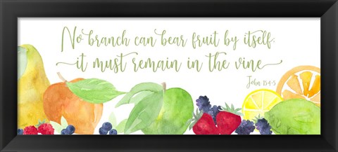 Framed Fruit of the Spirit panel II-Vine Print