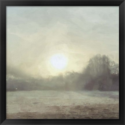 Framed Sun through Mist Print