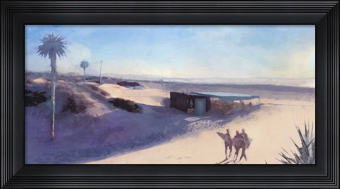 Framed Three Surfers Print