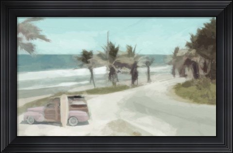 Framed Woody on the Coast Print
