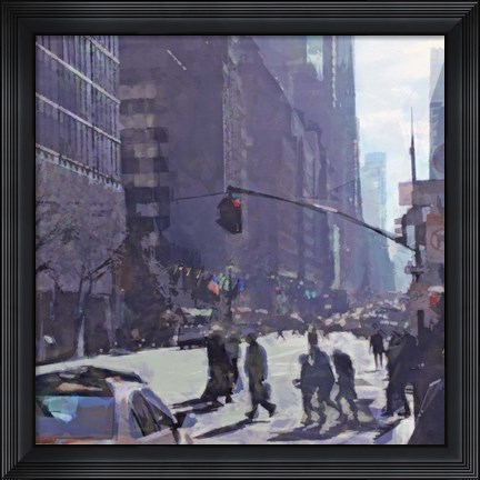 Framed Angles of New York Print