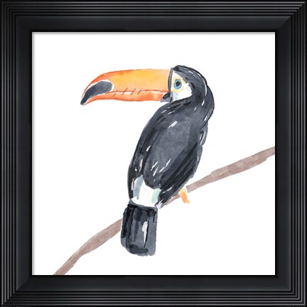 Framed Tropical Toucan II Print
