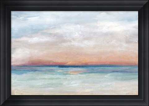 Framed Serene Scene Bright Landscape Print
