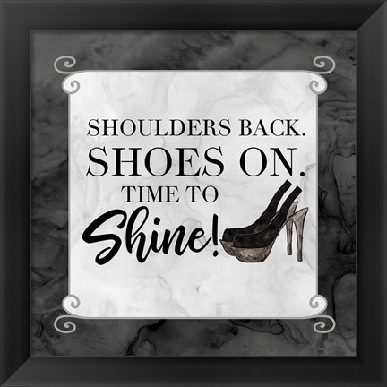 Framed Fashion Humor III-Shoulders Back Print