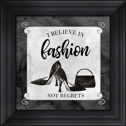 Framed Fashion Humor VII-Believe in Fashion Print