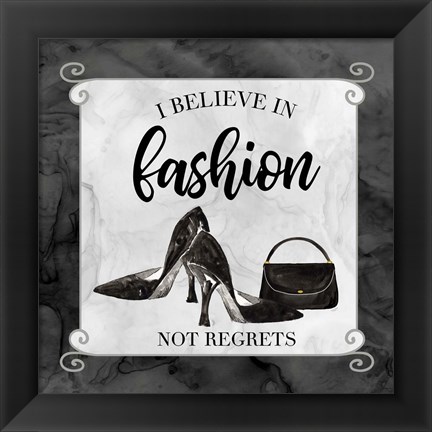 Framed Fashion Humor VII-Believe in Fashion Print