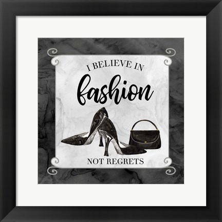 Framed Fashion Humor VII-Believe in Fashion Print