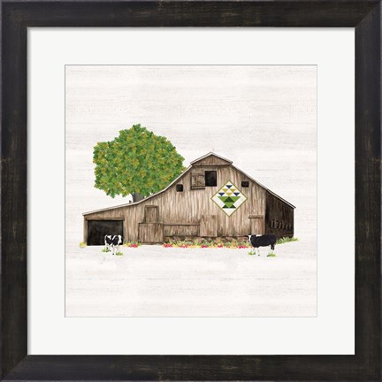 Framed Spring &amp; Summer Barn Quilt I Print