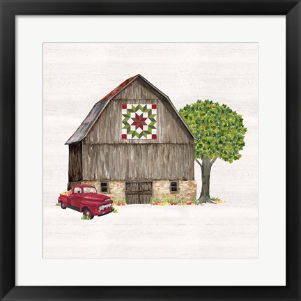 Framed Spring &amp; Summer Barn Quilt II Print