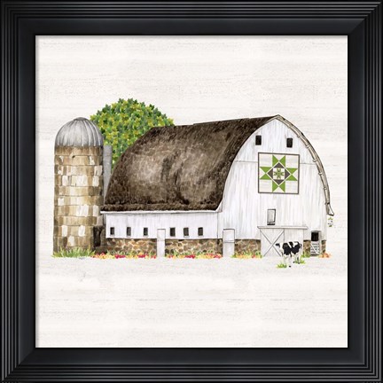 Framed Spring &amp; Summer Barn Quilt IV Print