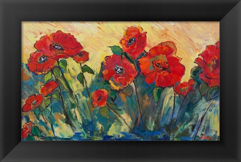 Framed Flamboyant Poppies Print