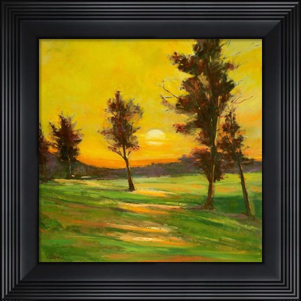 Framed Natural Happy Hour Print