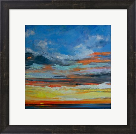 Framed Hermosa Beach Sunset Print