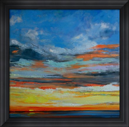 Framed Hermosa Beach Sunset Print