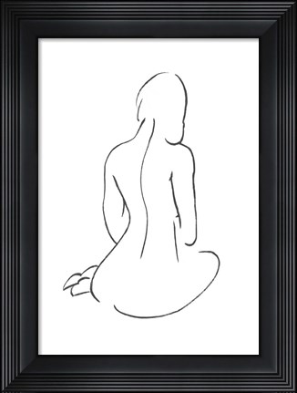 Framed Line Art Figure I Print