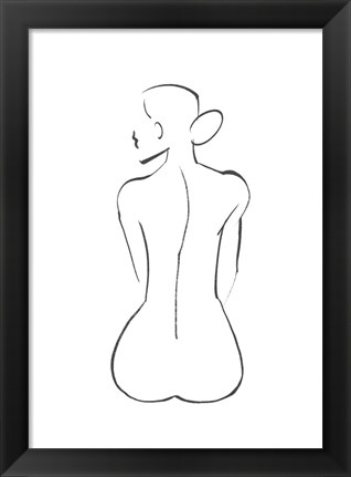 Framed Line Art Figure III Print