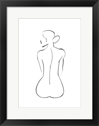 Framed Line Art Figure III Print