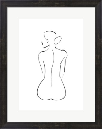 Framed Line Art Figure III Print