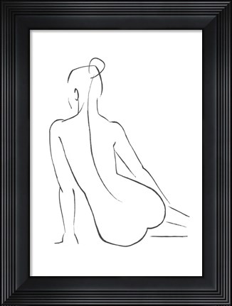 Framed Line Art Figure IV Print
