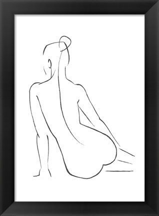 Framed Line Art Figure IV Print